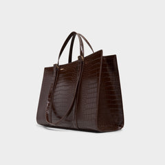 Dark Brown Ninetofivee in Dark Brown - Tote bag | Aldo