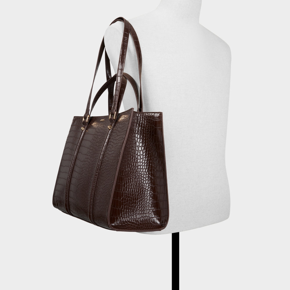 Dark Brown Ninetofivee in Dark Brown - Tote bag | Aldo