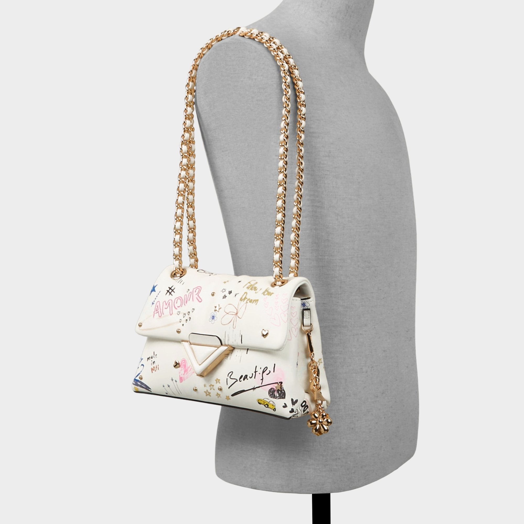 White combo Doodlesoftpufff in White Combo - Crossbody bag | Aldo