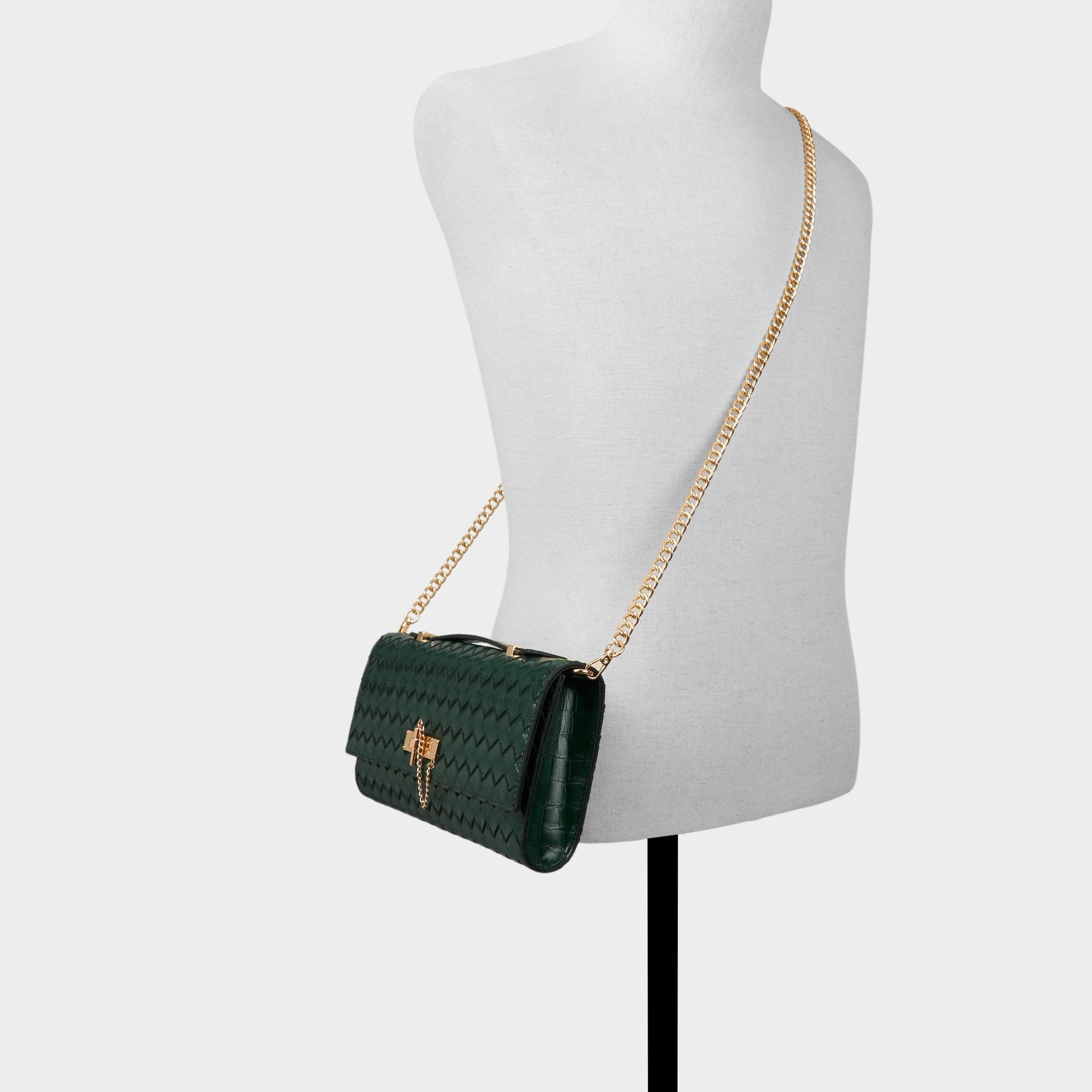 Dark green Rouxx in Dark Green - Clutch | Aldo