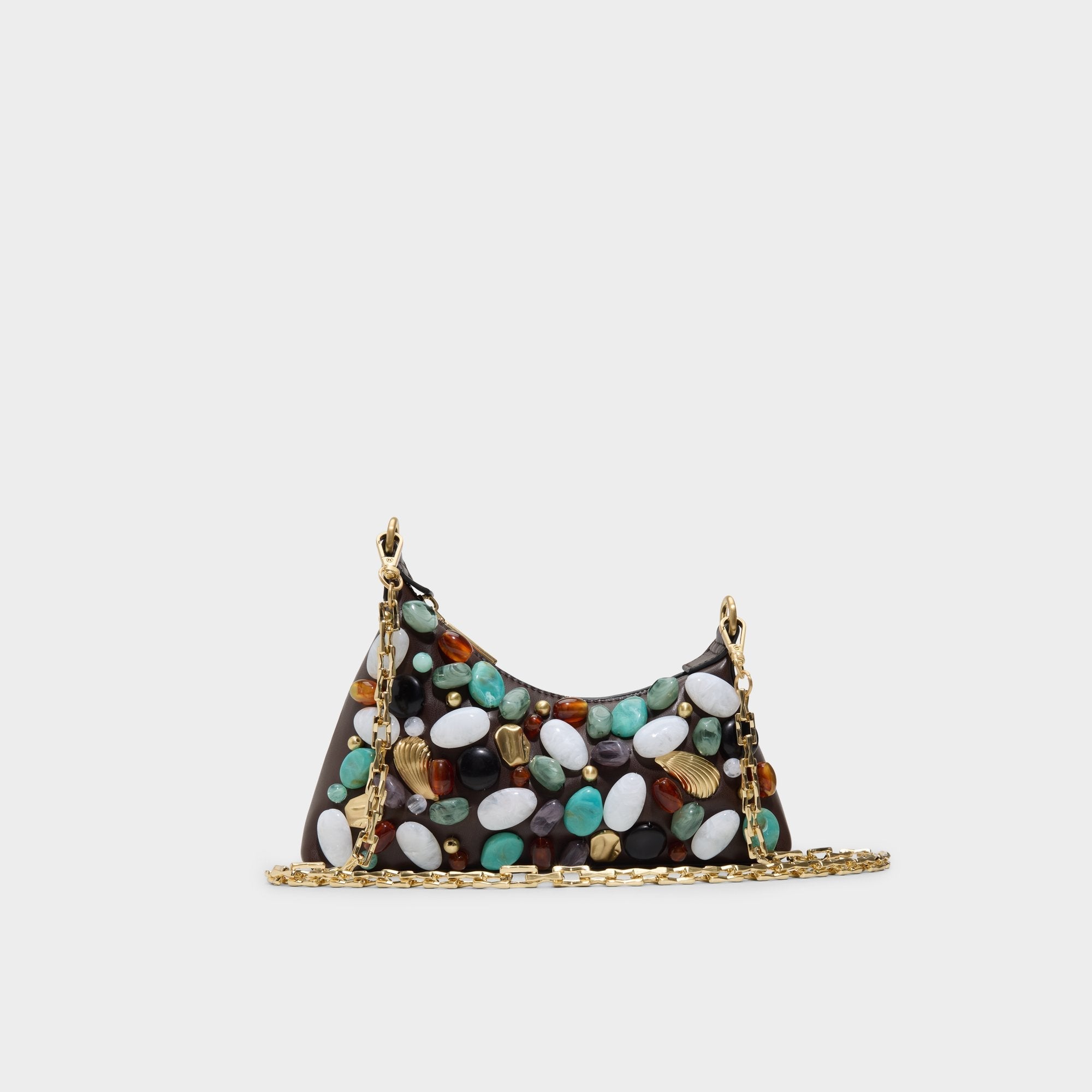 Dark Brown Coastalgemm in Dark Brown - Shoulder bag | Aldo