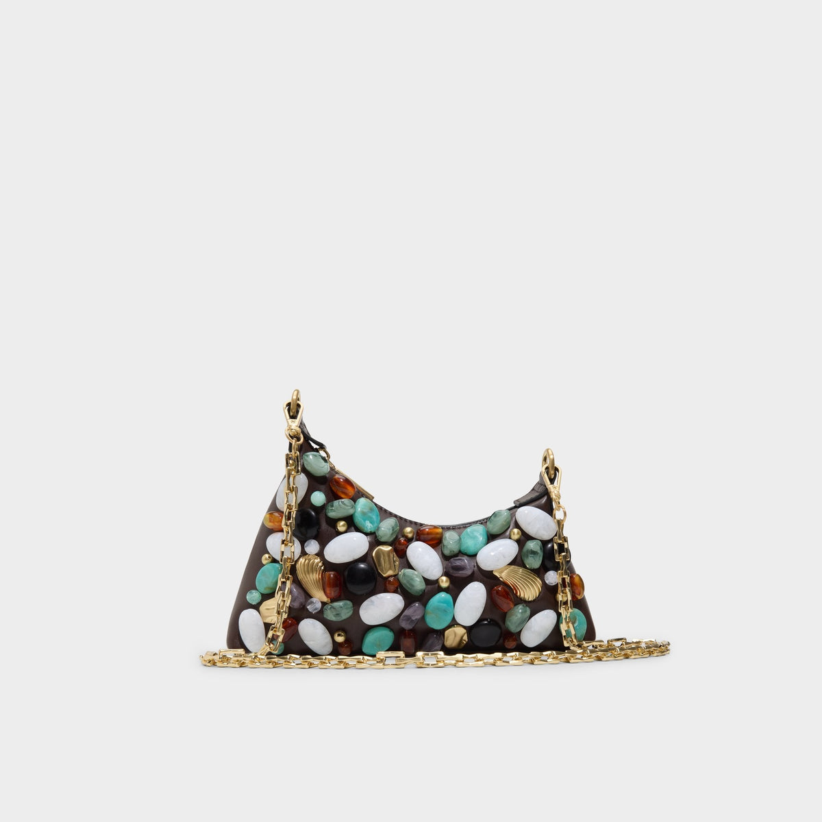 Dark Brown Coastalgemm in Dark Brown - Shoulder bag | Aldo