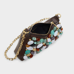Dark Brown Coastalgemm in Dark Brown - Shoulder bag | Aldo