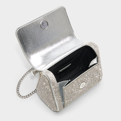 Silver Blingchic Silver Women's Clutches & Evening bags - Top handle bag | Aldo