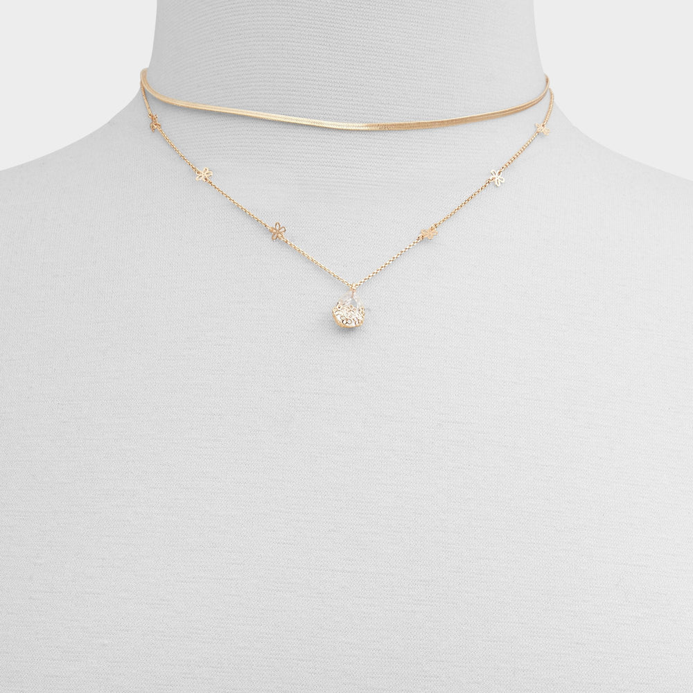 Gold/clear multi Teardrop Gold/Clear Multi Women's Necklaces - Necklace | Aldo