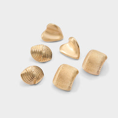 Gold Buttons in Gold - Button earrings | Aldo