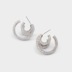 Silver/clear multi Glitzys in Silver Clear Multi - Hoop earrings | Aldo