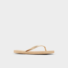 Gold Aloomba Gold Women's Flats - Flip flop | Aldo