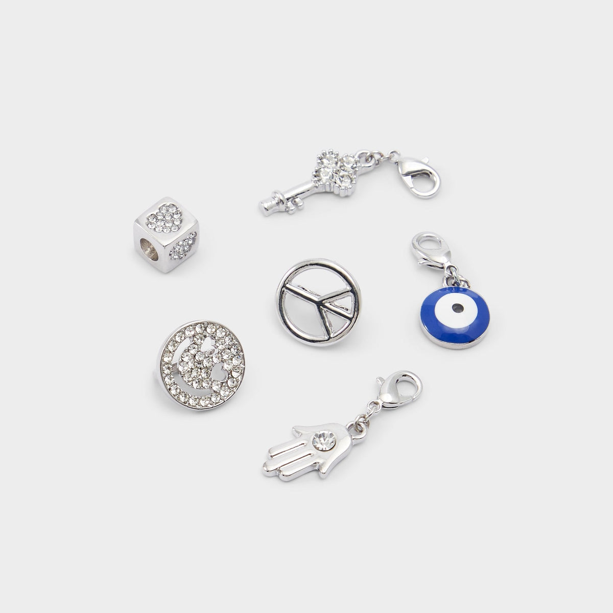 Silver/Clear Multi Lacecharms Silver/Clear Multi Women's Shoe Charms & Laces - Shoe charms | Aldo