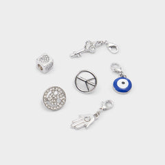 Silver/Clear Multi Lacecharms Silver/Clear Multi Women's Shoe Charms & Laces - Shoe charms | Aldo