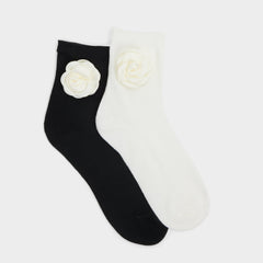 Black/White Rosettesocks Black/White Women's Socks - Socks | Aldo