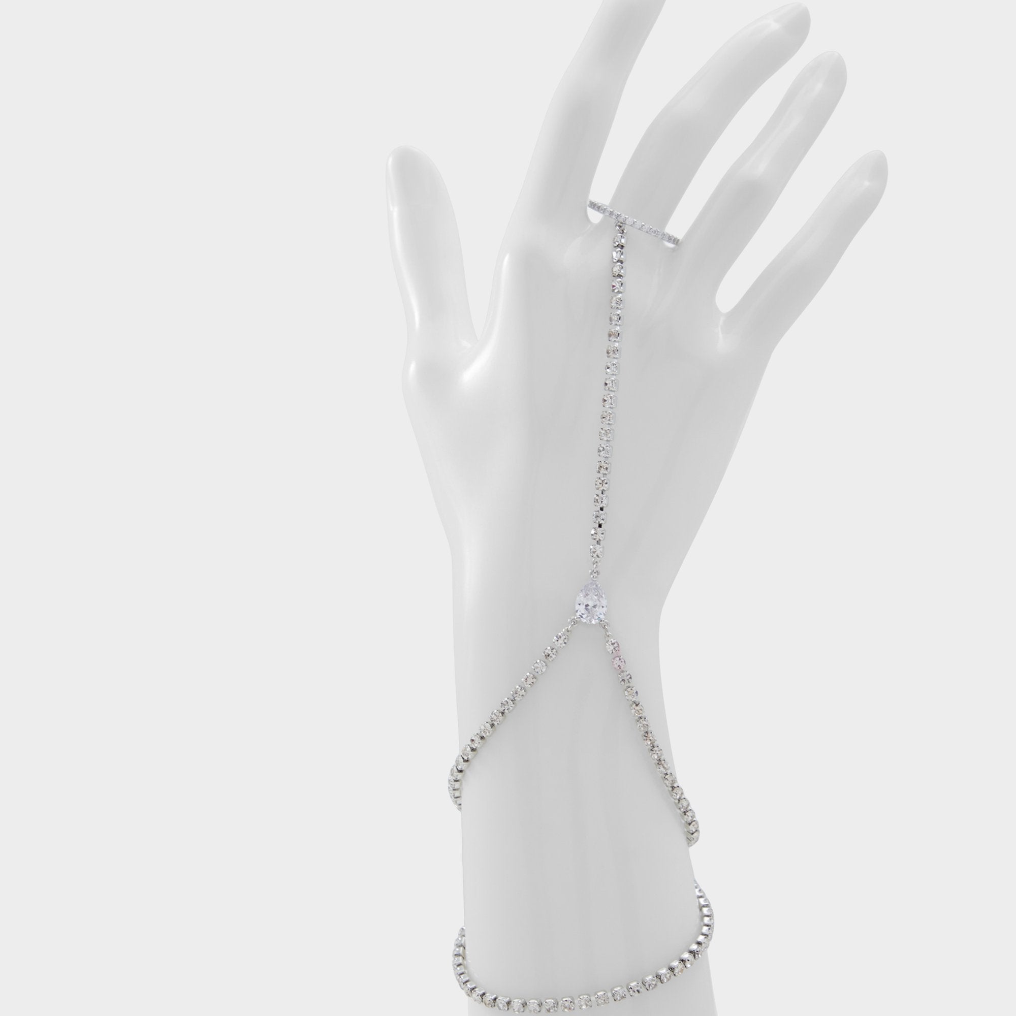 Silver/Clear Multi Unenda Silver/Clear Multi Women's Bracelets - Hand chain | Aldo