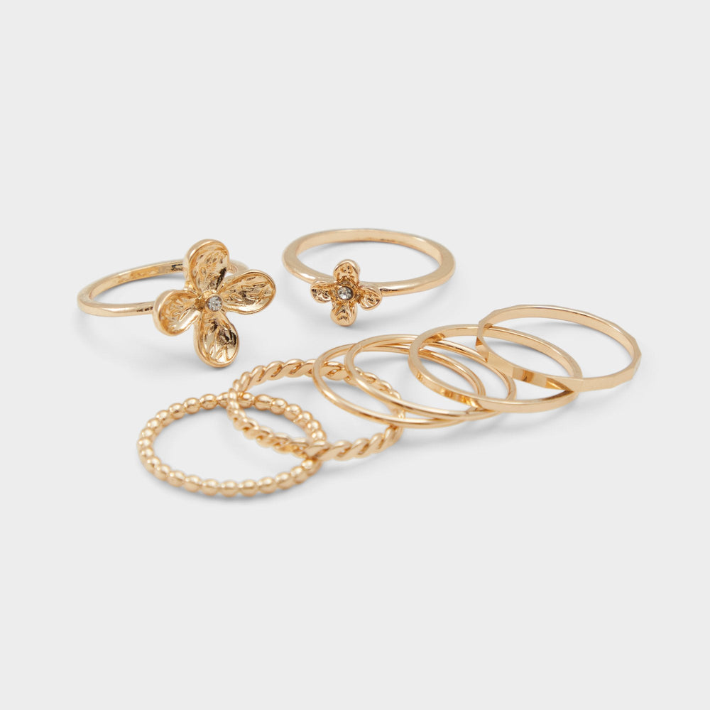 Gold/Clear Multi Kiliwiel Gold/Clear Multi Women's Rings - Multi finger rings | Aldo