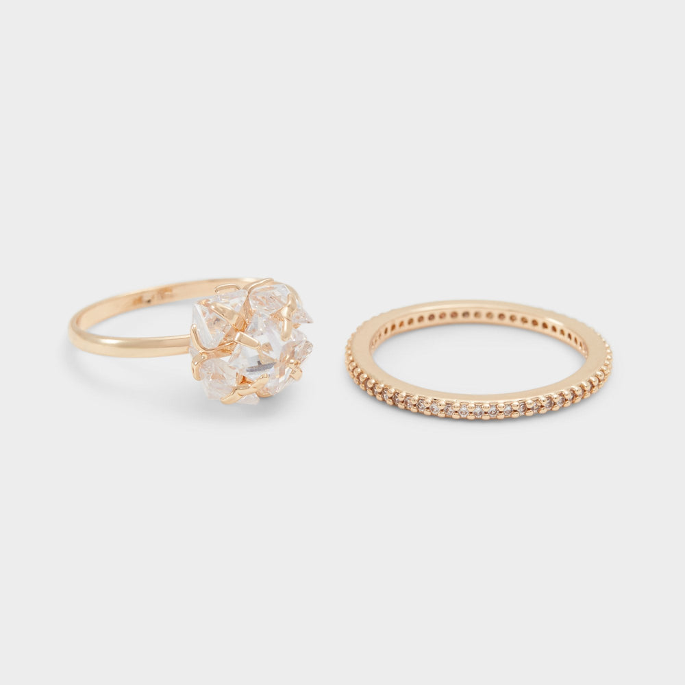 Gold/Clear Multi Greini Gold/Clear Multi Women's Rings - Multi-finger rings | Aldo