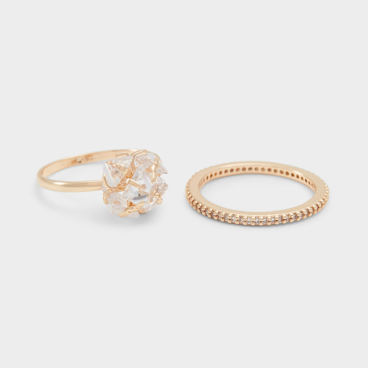 Gold/Clear Multi Greini Gold/Clear Multi Women's Rings - Multi-finger rings | Aldo