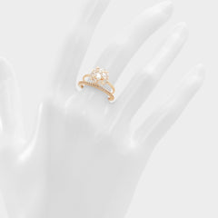 Gold/Clear Multi Greini Gold/Clear Multi Women's Rings - Multi-finger rings | Aldo