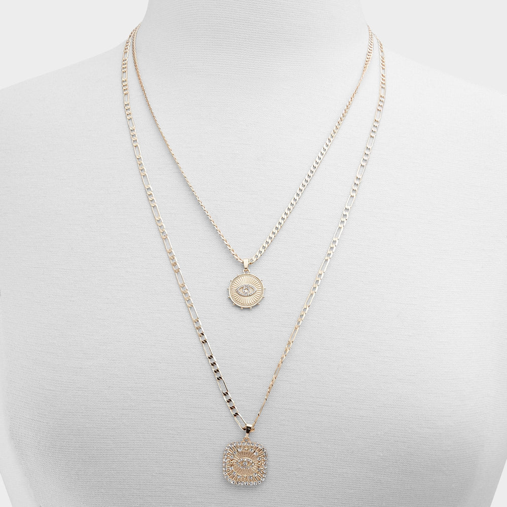 Gold/Clear Multi Naewin Gold/Clear Multi Women's Necklaces - Layered necklace | Aldo