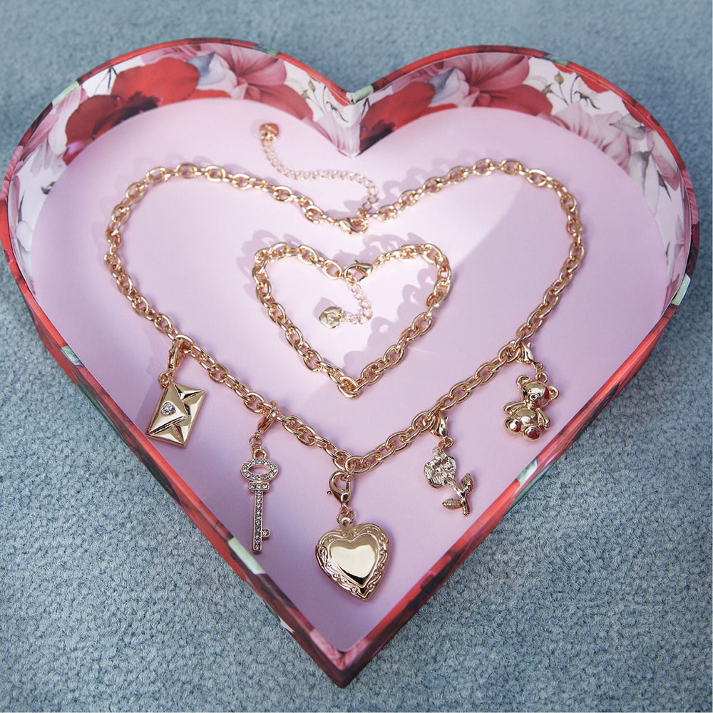Gold/Clear Multi Bemyvalentine Gold/Clear Multi Women's Specialty - Necklace & bracelet set | Aldo