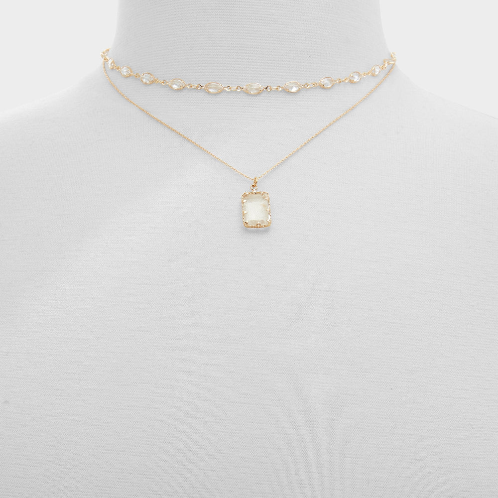 Gold/Clear Multi Destinie Gold/Clear Multi Women's Necklaces - Layered necklace | Aldo