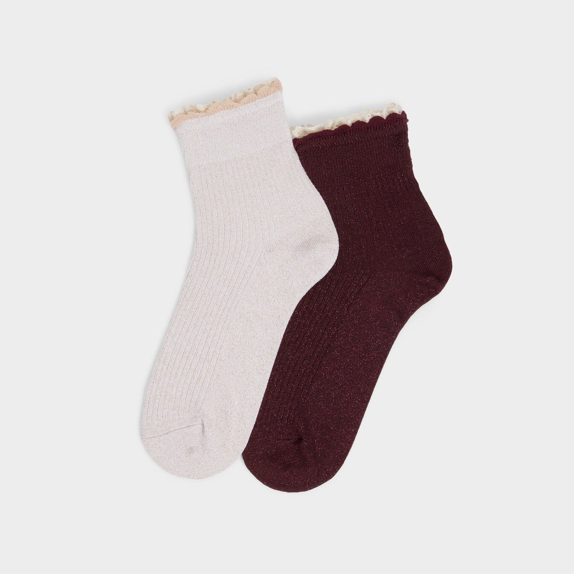 Bordo Sparklelace in Bordo - Socks | Aldo
