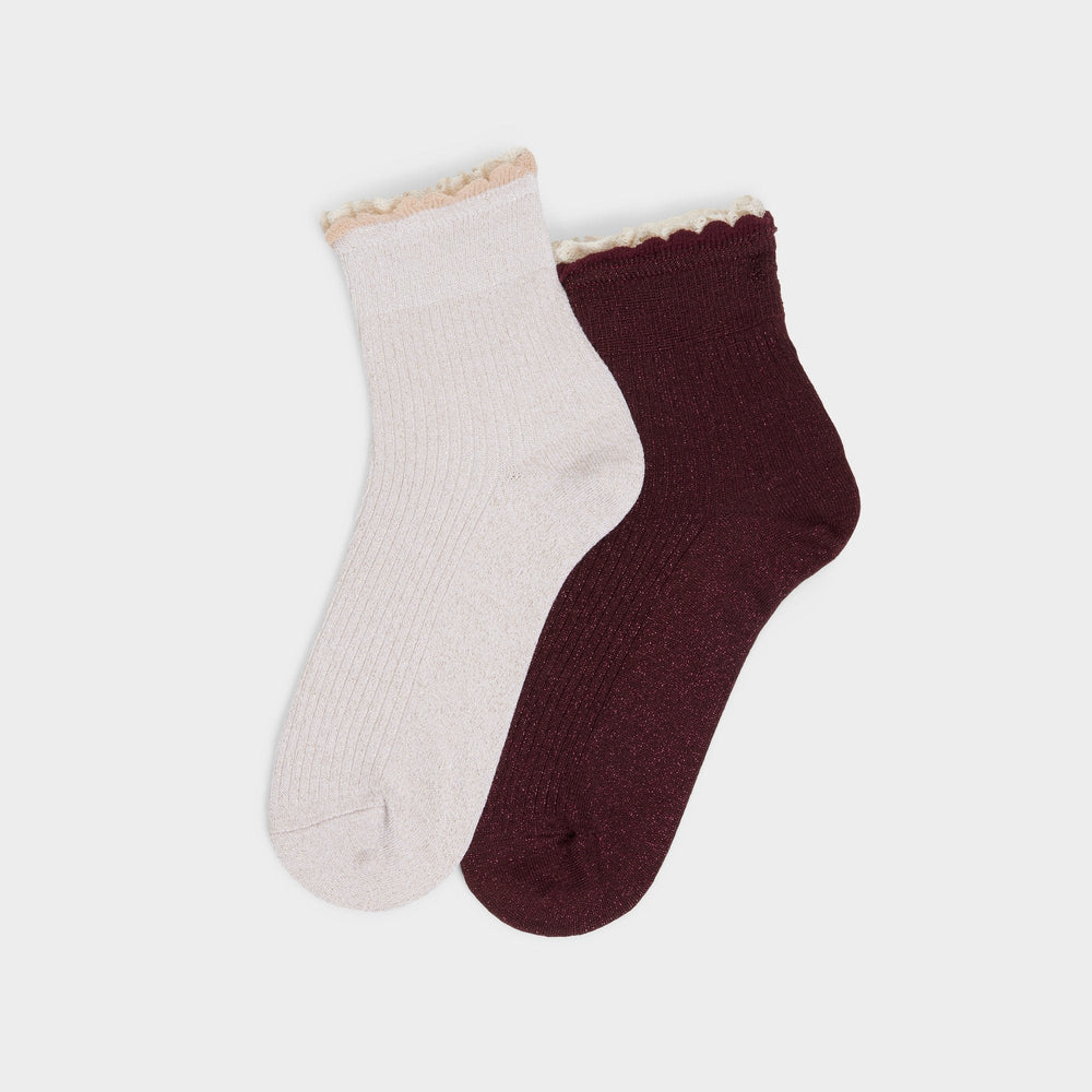 Bordo Sparklelace in Bordo - Socks | Aldo