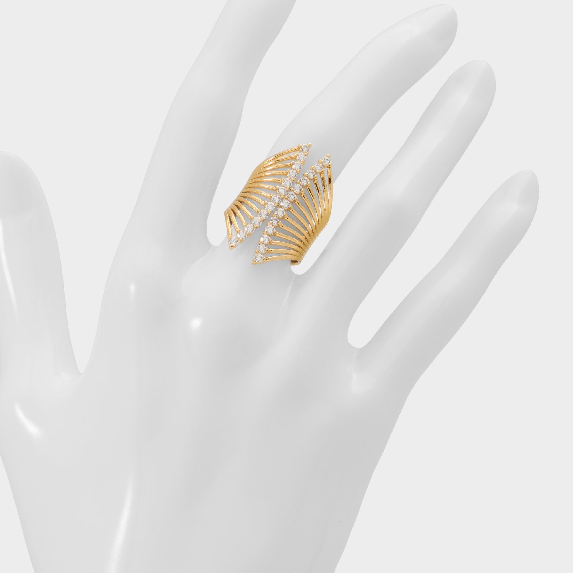 Gold/clear multi Glimmery in Gold Clear Multi - Stackable rings | Aldo