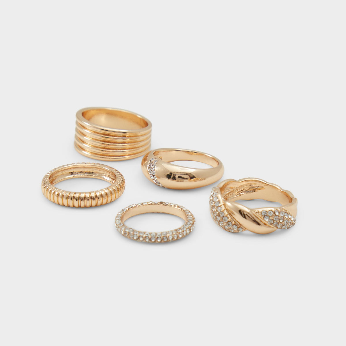 Gold/Clear Multi Lovelanguage Gold/Clear Multi Women's Rings - Ring | Aldo
