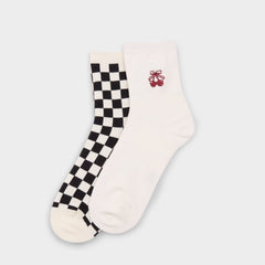 Black/white Cherryup in Black White - Socks | Aldo