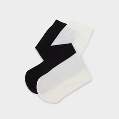 Black/White Sleekstep in Black White - Knee high socks | Aldo