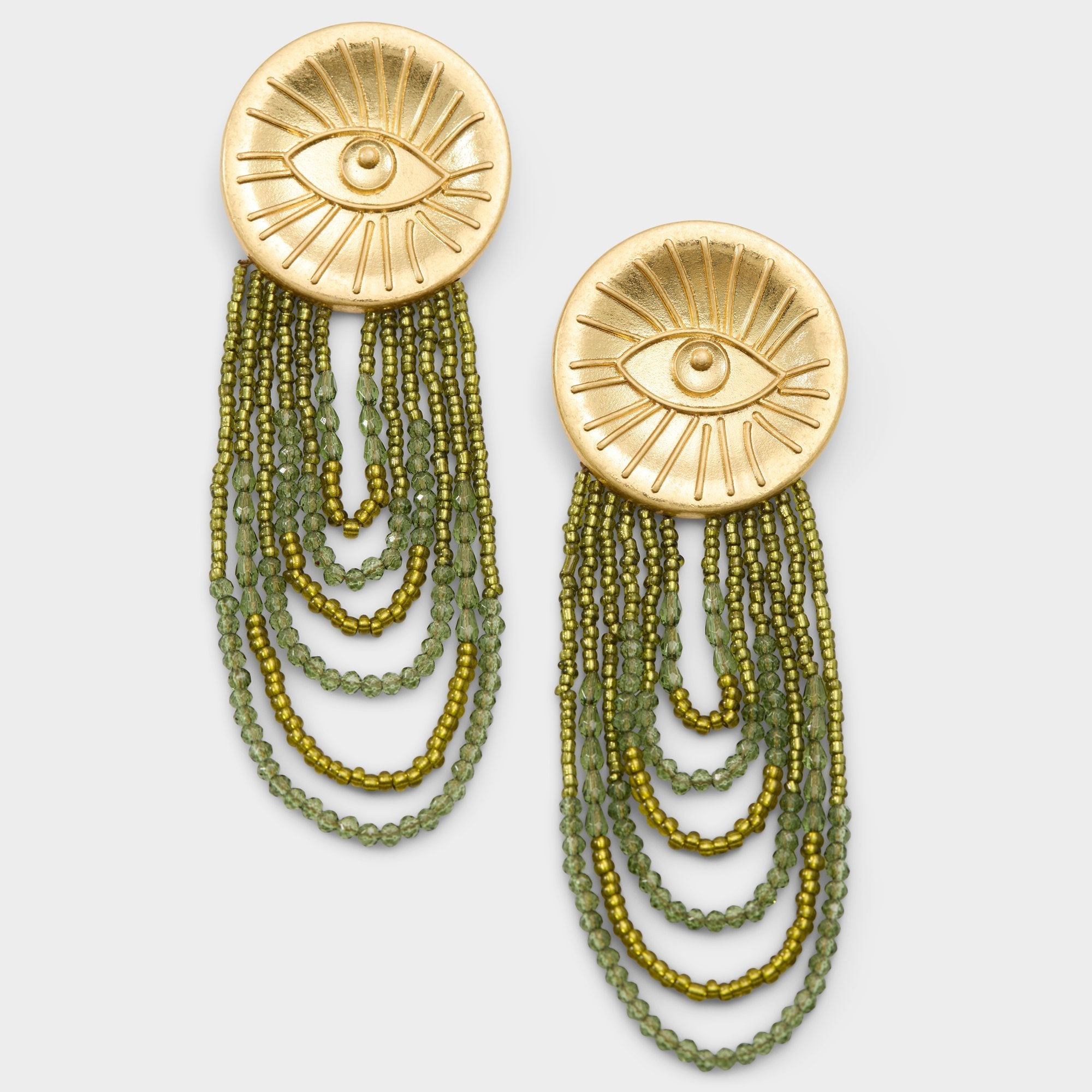 Green Eyeconic in Green - Chandelier earrings | Aldo