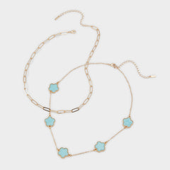 Turquoise Feelinblue Turquoise Women's Necklaces - Layered necklace | Aldo