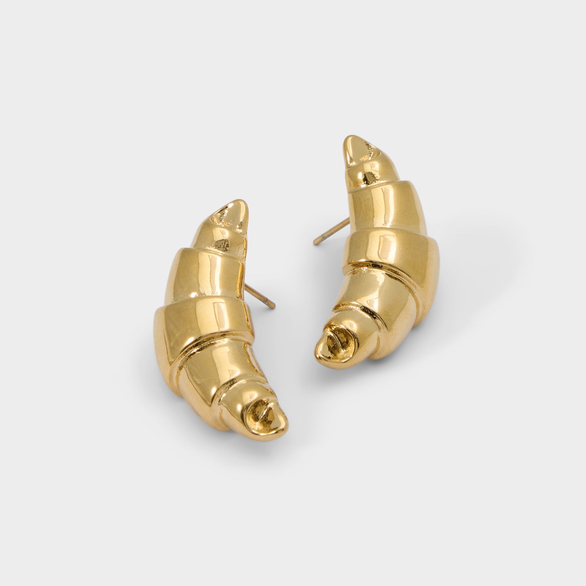 Gold Croissants Gold Women's Stainless Steel - Button earrings | Aldo