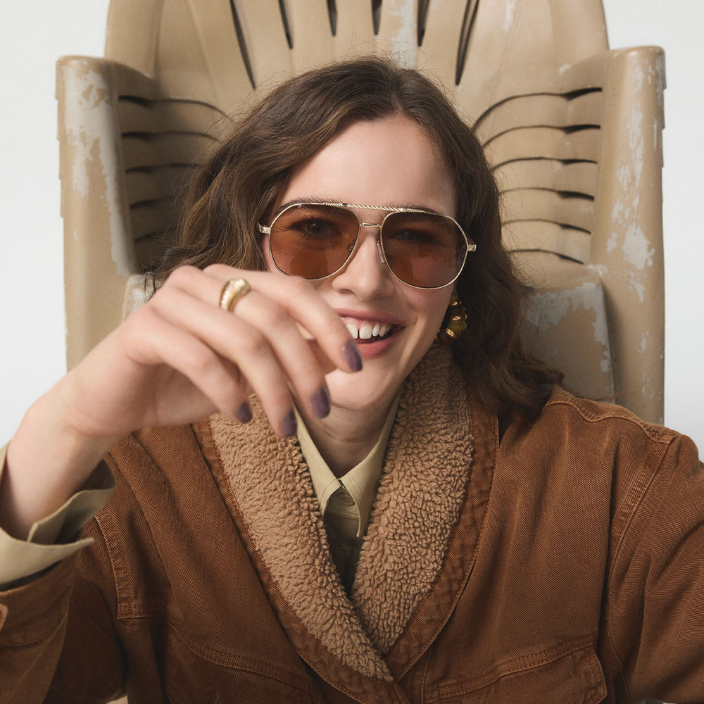 Gold Frejja in Gold - Aviator sunglasses | Aldo