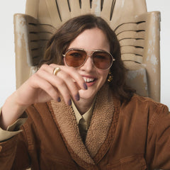 Gold Frejja in Gold - Aviator sunglasses | Aldo