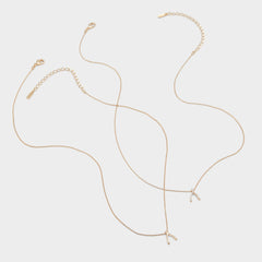 Gold/Clear Multi Makeawish Gold/Clear Multi Women's Necklaces - Gift set | Aldo
