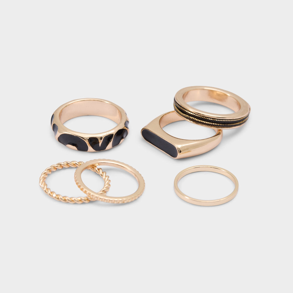 Black/Gold Multi Wildora in Black Gold Multi - Stackable rings | Aldo