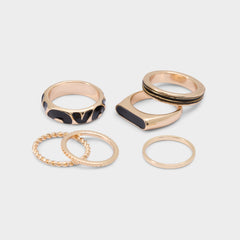 Black/Gold Multi Wildora in Black Gold Multi - Stackable rings | Aldo
