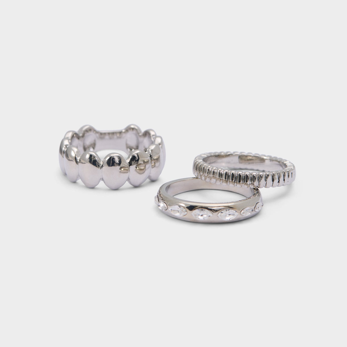 Silver/clear multi Bublle in Silver Clear Multi - Stackable rings | Aldo