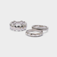 Silver/clear multi Bublle in Silver Clear Multi - Stackable rings | Aldo