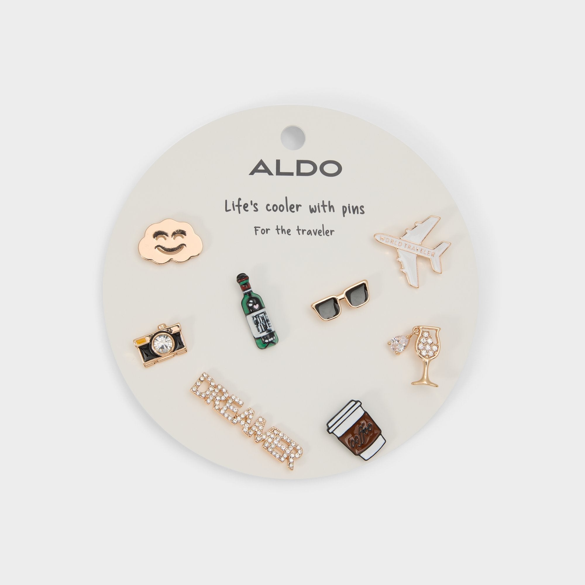 Gold/clear multi Traveler Gold/Clear Multi Women's Accessories - Decorative pins | Aldo