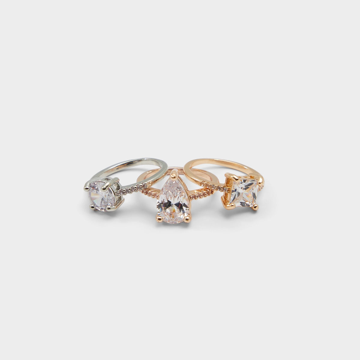 Metallic Multi Alabridar Metallic Multi Women's Cubic Zirconia - Stackable rings | Aldo