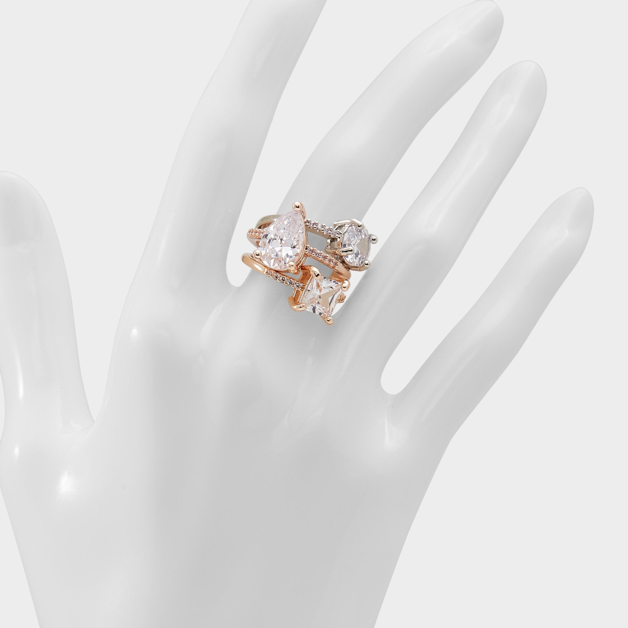 Metallic Multi Alabridar Metallic Multi Women's Cubic Zirconia - Stackable rings | Aldo