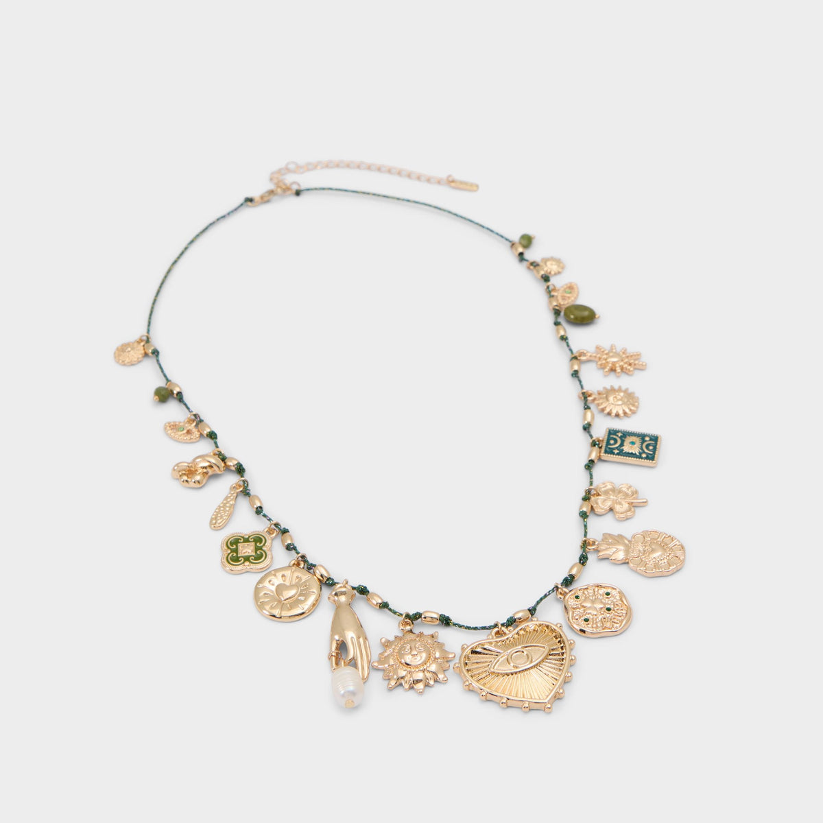 Dark green Bohemian in Dark Green - Charm necklace | Aldo