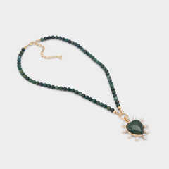 Dark green Preciousheart in Dark Green - Necklace | Aldo