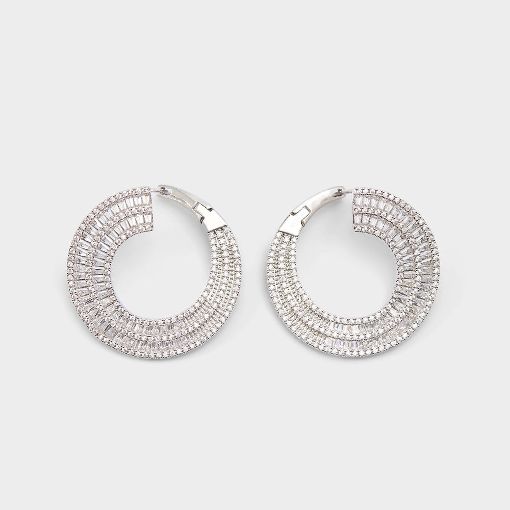 Silver/Clear Multi Caldy Silver/Clear Multi Women's Earrings - Hoop earrings | Aldo