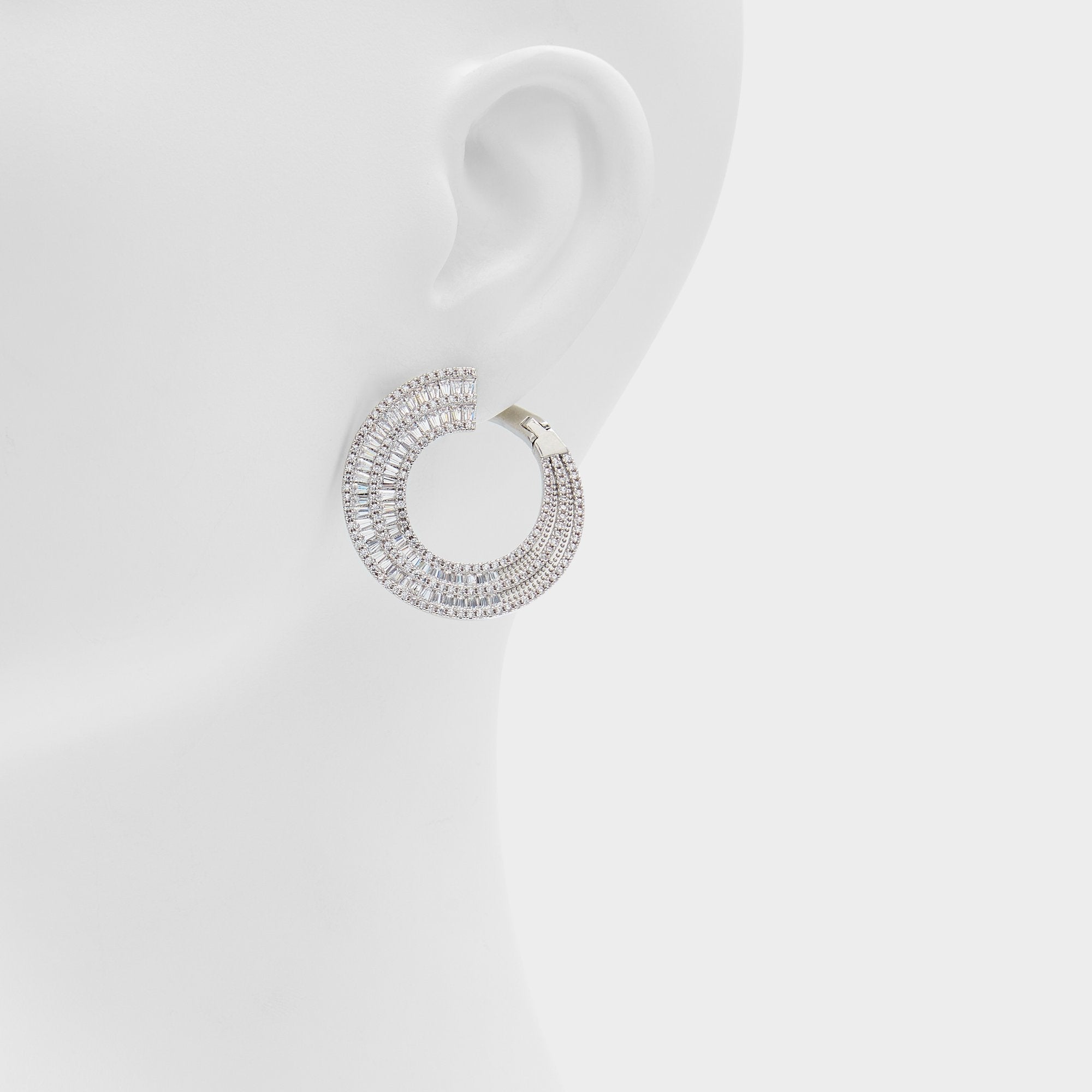 Silver/Clear Multi Caldy Silver/Clear Multi Women's Earrings - Hoop earrings | Aldo