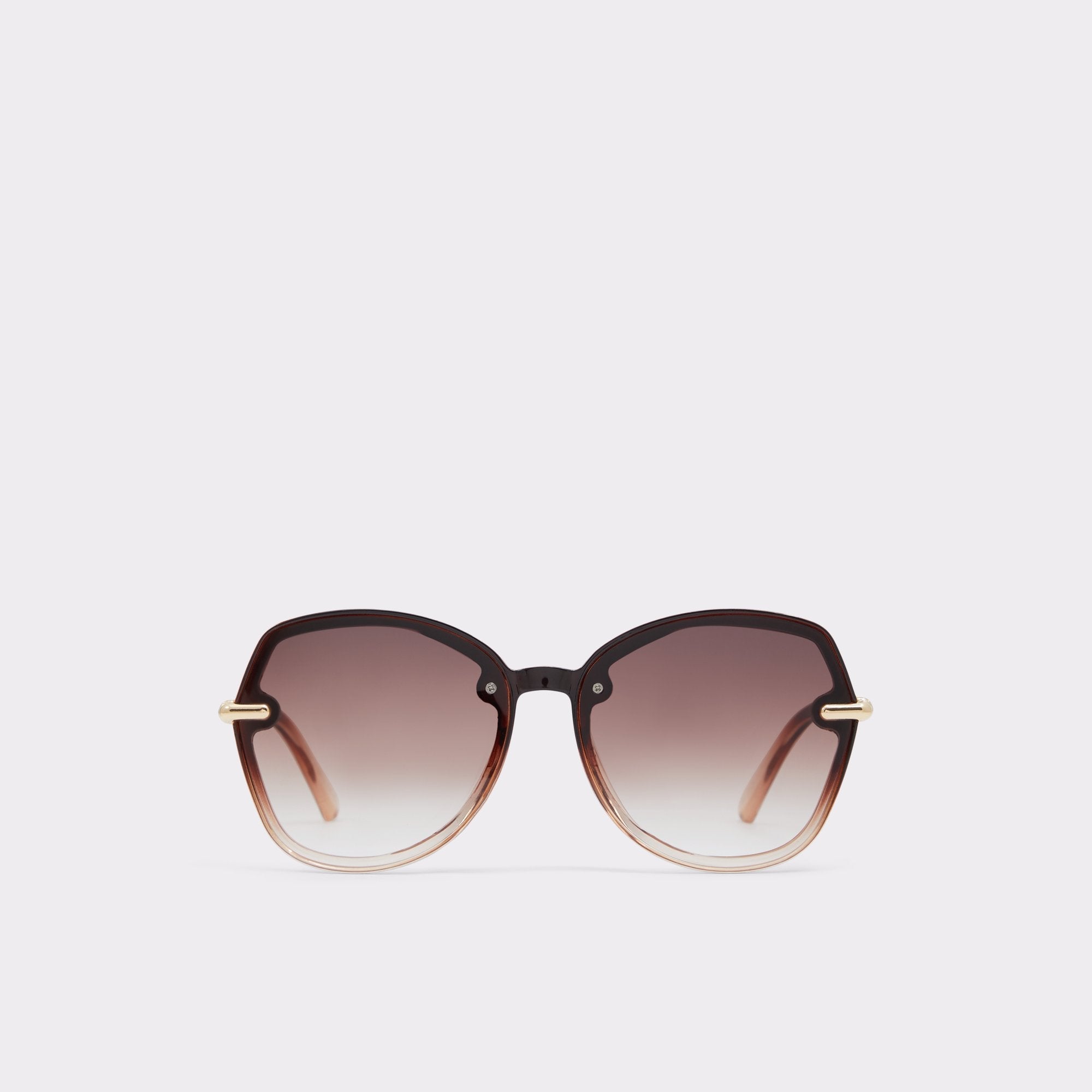 Brown Cortegaca Brown Women's Round - Square sunglasses | Aldo