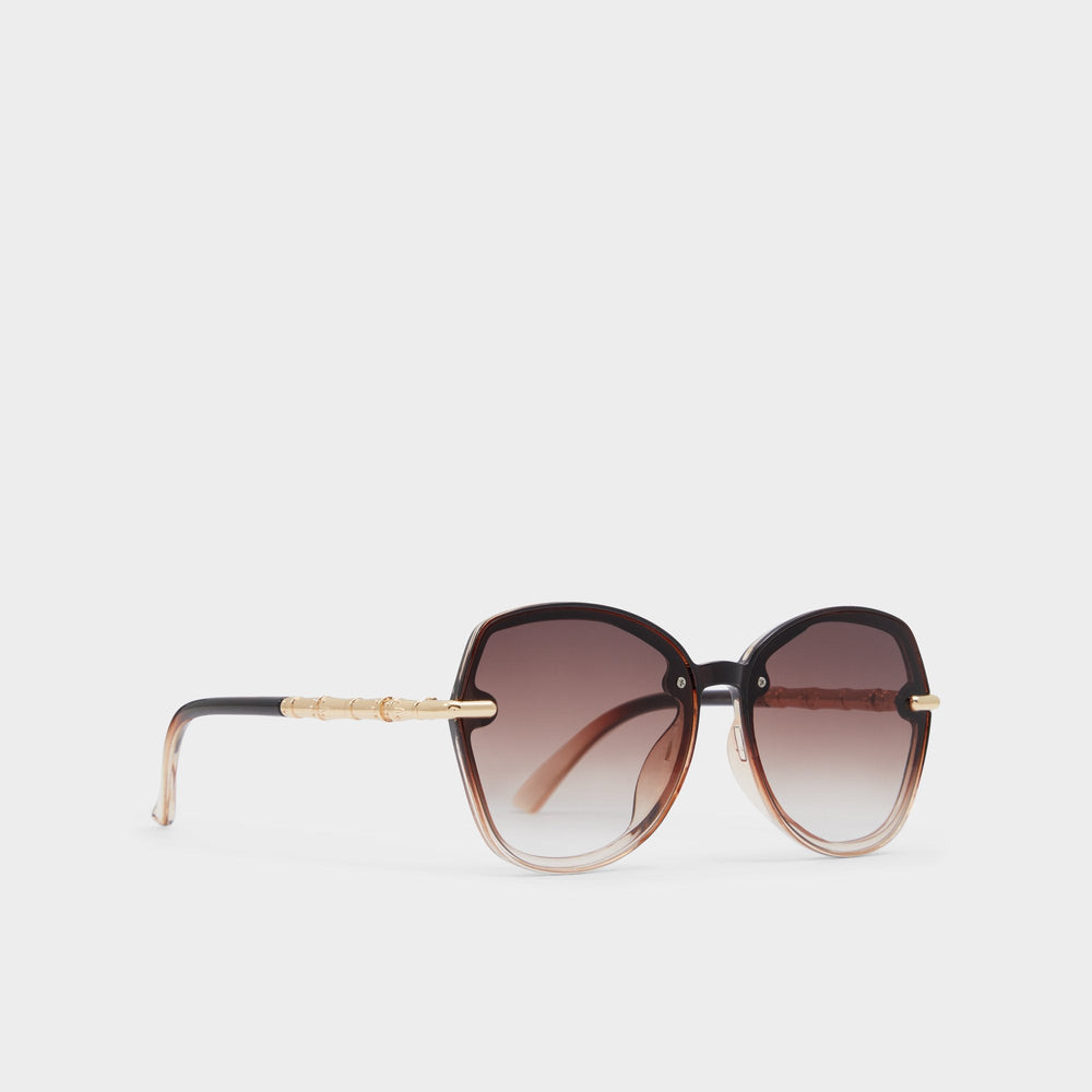 Brown Cortegaca Brown Women's Round - Square sunglasses | Aldo