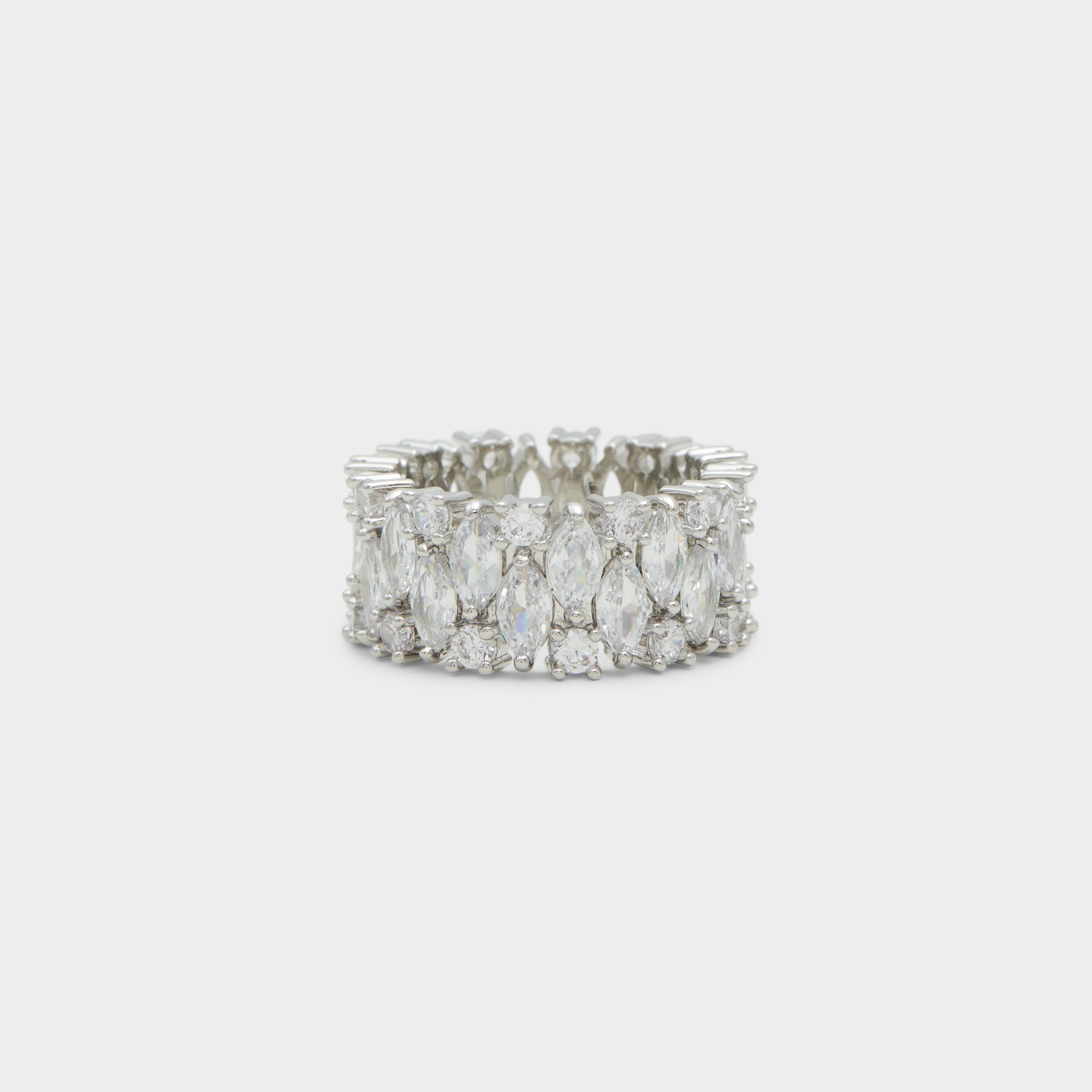 Silver/Clear Multi Nikka Silver/Clear Multi Women's Cubic Zirconia - Ring | Aldo