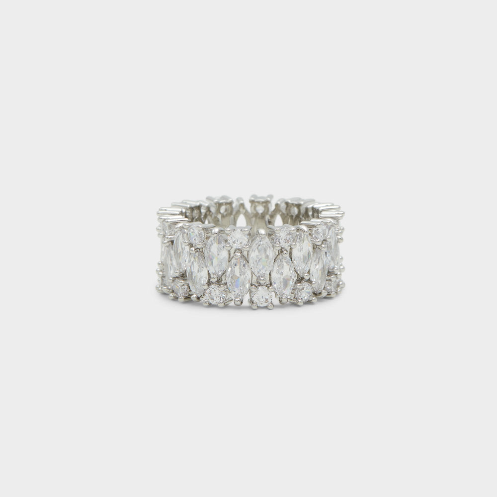 Silver/Clear Multi Nikka Silver/Clear Multi Women's Cubic Zirconia - Ring | Aldo
